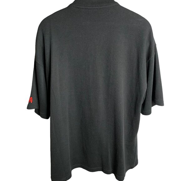 Vintage OUNK NBA Embroidered Shirt XL Black Crewneck Heavy Knit Lakers Clippers - Picture 5 of 8